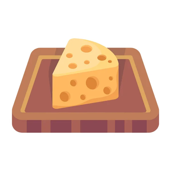 Cheese Board Nowoczesna Ikona Wektor Ilustracji — Wektor stockowy