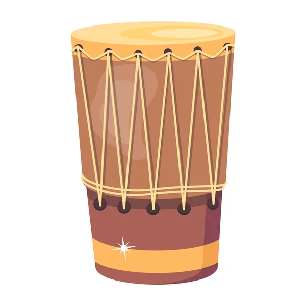 Hawaiian Drum Modern Icoon Vector Illustratie — Stockvector