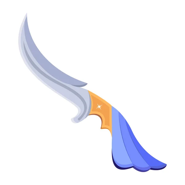 Sharp Knife Modern Icon Vector Illustration — 스톡 벡터