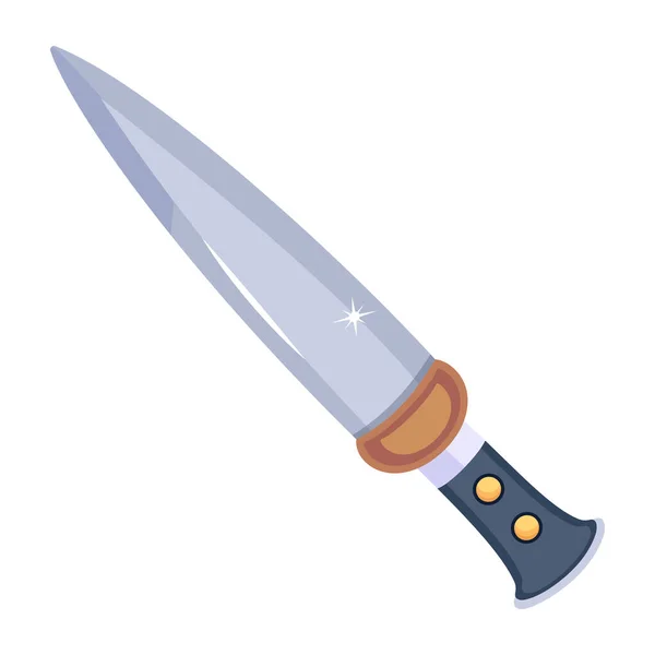 Fixed Knife Modern Icon Vector Illustration — Vettoriale Stock
