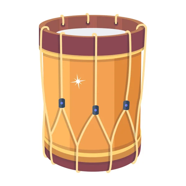Traditional Drum Modern Icon Vector Illustration — Vetor de Stock
