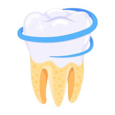 Tooth Whitening modern icon, vector illustration