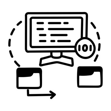 Software Development modern icon, vector illustration