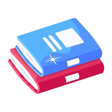 Handbooks modern icon, vector illustration