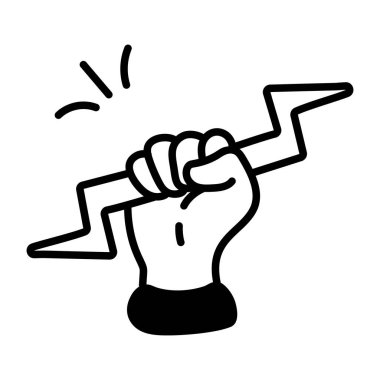 Willpower modern icon, vector illustration