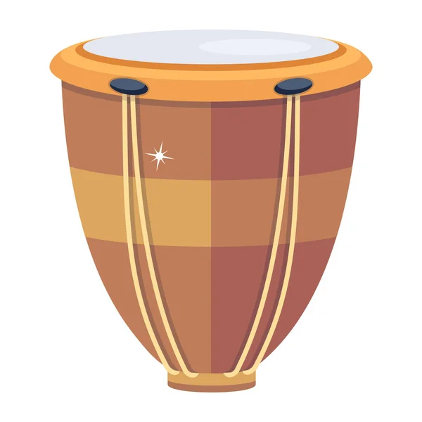 Tbilat Drum Modern Icon Vector Illustration — Vetor de Stock