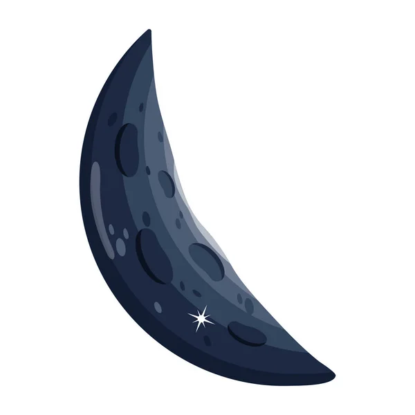 Moon Eclipse Modern Icon Vector Illustration — Vetor de Stock