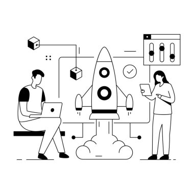 Business Startup vector illustration design