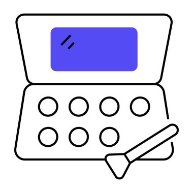 Makeup Kit icon. outline illustration of kitchen vector icons for web
