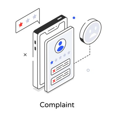 Complaint line icon. simple design