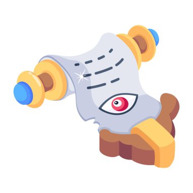 vector illustration of Magic Scroll