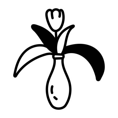 Vase icon vector isolated on white background