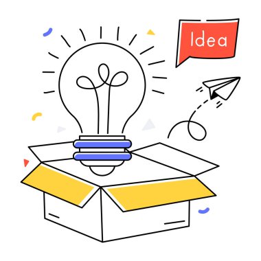 idea icon design, vector illustration