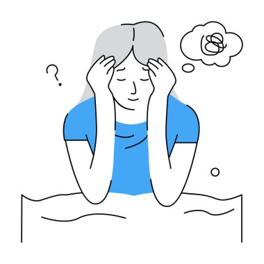 Overthinking icon, vector illustration