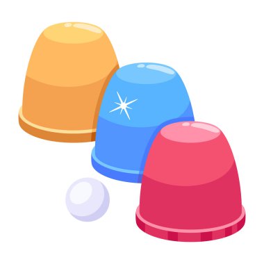 vector illustration of Cups Magic icon