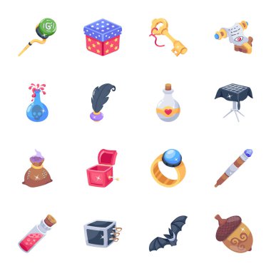 Bundle of Magic Tricks 2D Icons
