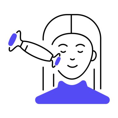Face Roller vector illustration design