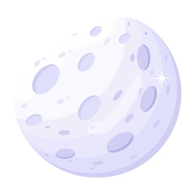 Moon icon. isometric of easter eggs vector illustration.