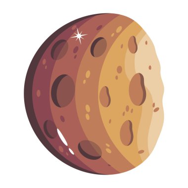 moon icon, vector illustration for web