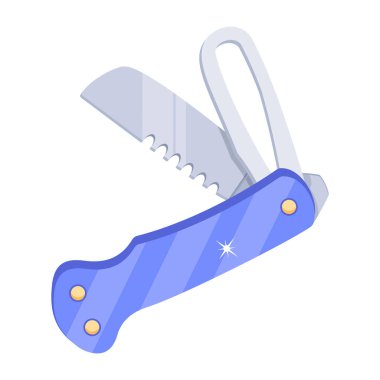 Swiss Knife icon isolated on white background