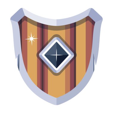 shield icon. isolated design. vector illustration