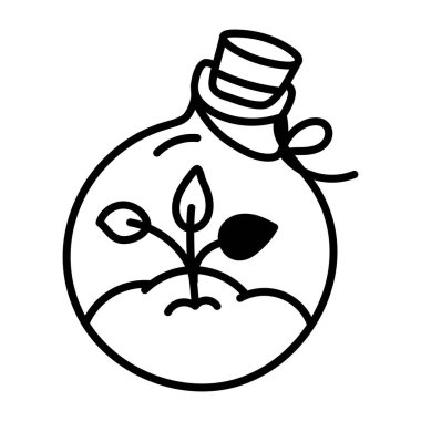 vector illustration of Glass Gardening