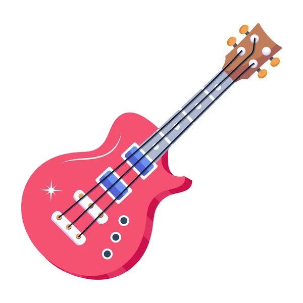 Icono Guitarra Eléctrica Vector Ilustración — Vector de stock