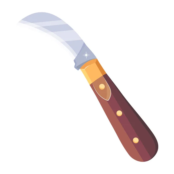 Vector Illustration Switchblade Knife Icon — Stock Vector
