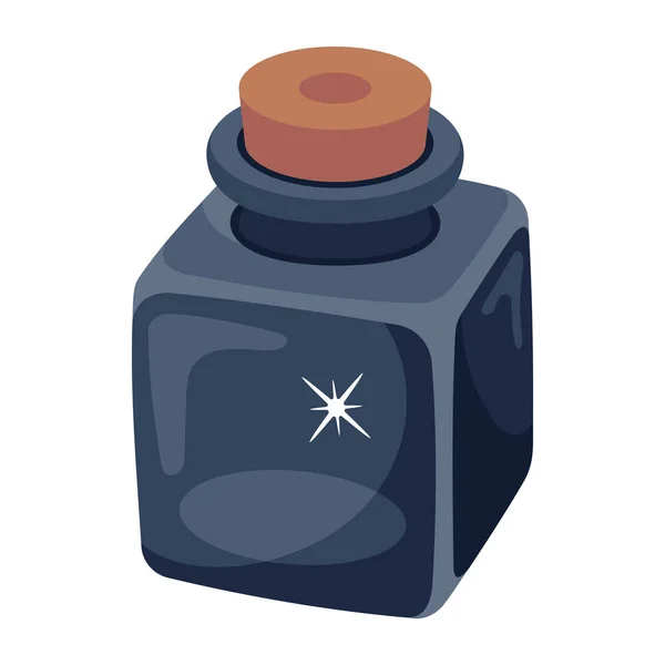 Vector Illustration Ink Jar Icon — Stok Vektör