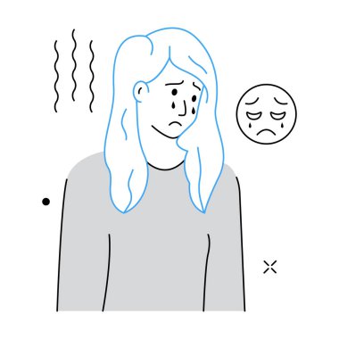 Depression vector illustration design