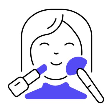 Face Makeup vector illustration
