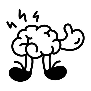 Brainstorming icon. thin line style isolated symbol