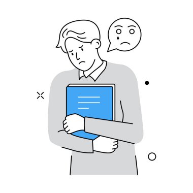 vector illustration of Disappointed Man