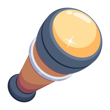 vector illustration of Telescopic Lens icon