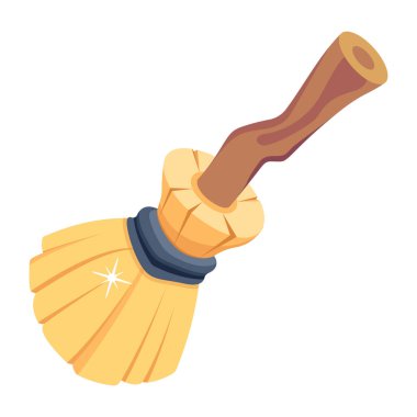 Broom icon. vector illustration isolated on a white background