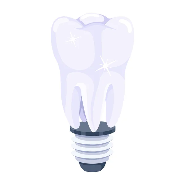 Dental Prosthesis Modern Icon Vector Illustration — Vettoriale Stock