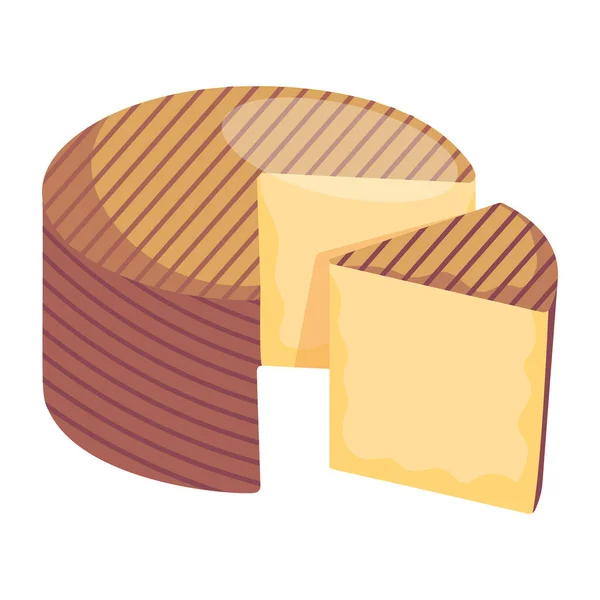 Cheese Icon Isometric Delicious Food Vector Icons Web Design Isolated — Stockový vektor