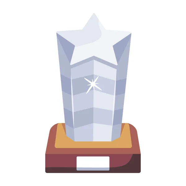 Trofej Webová Ikona Jednoduchá Ilustrace — Stockový vektor