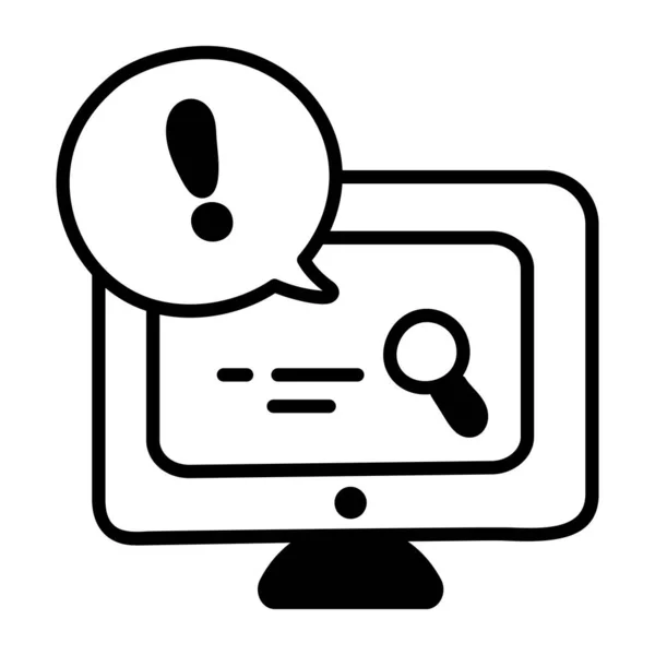 Search Issue Icon Vector Illustration — 图库矢量图片