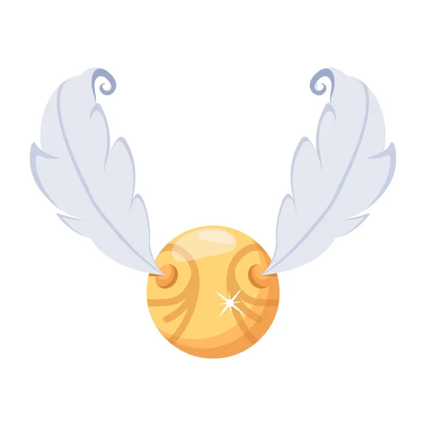 Golden Snitch Icon Vector Illustration — 스톡 벡터