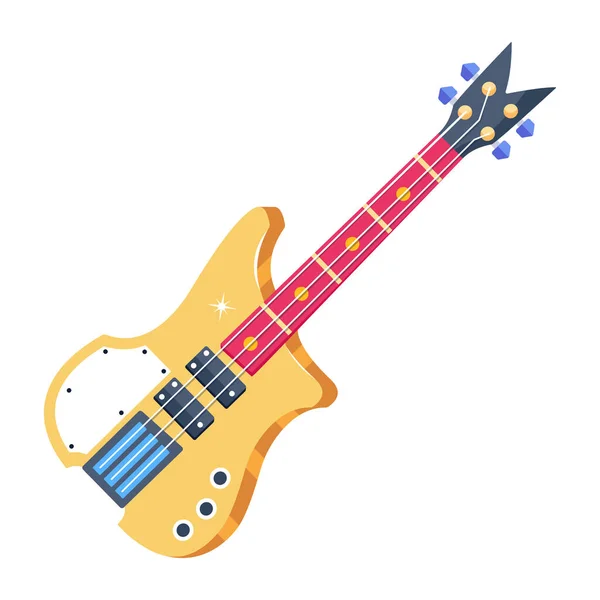 Design Ilustração Vetor Guitarra — Vetor de Stock