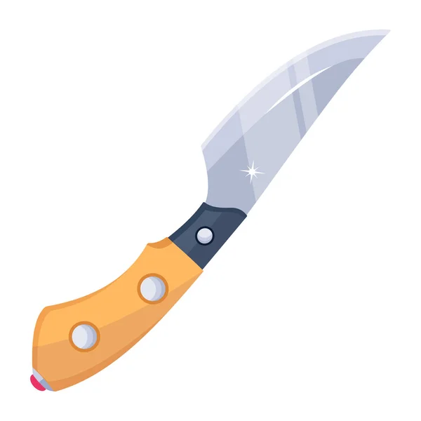 Trendy Flat Vector Knife Blade — 스톡 벡터