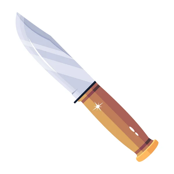 Bıçak Ikonu Beyaz Arkaplanda Izole — Stok Vektör