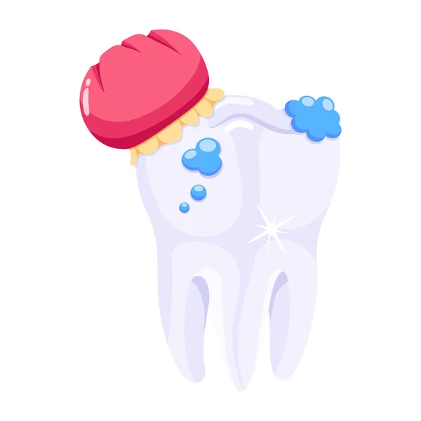 Desenho Ilustração Vetorial Higiene Dentária —  Vetores de Stock