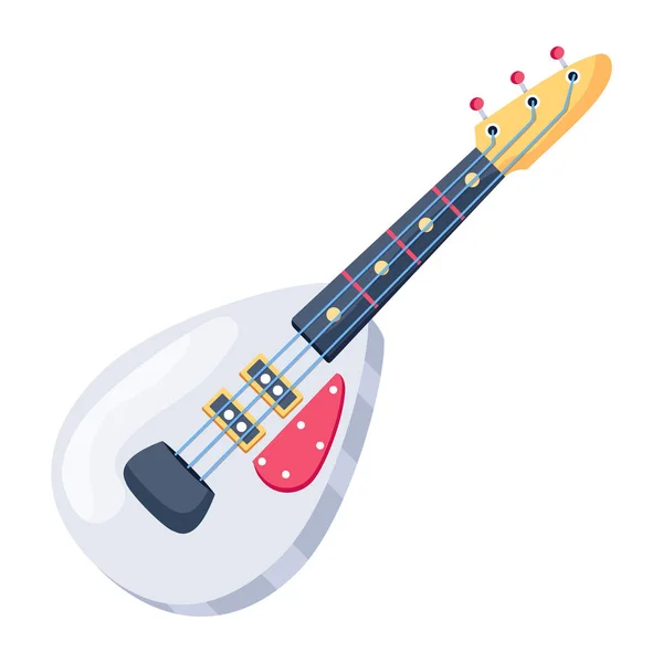 Vector Illustration Guitar Icon — Stock Vector