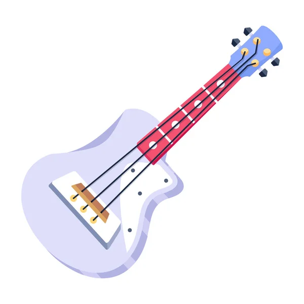 Guitare Icône Web Design Simple — Image vectorielle