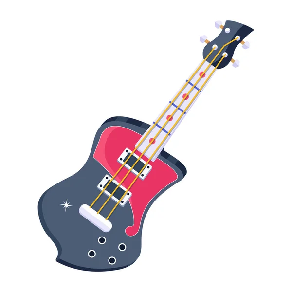 Gitarrensymbolvektorillustration — Stockvektor