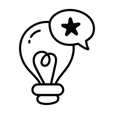 Light Bulb modern icon, vector illustration 