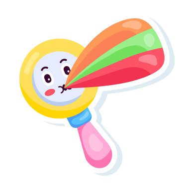 Büyüteç modern simge, vektör illüstrasyonu 