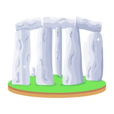 Stonehenge düz tasarımı prim kullanımı için hazır.